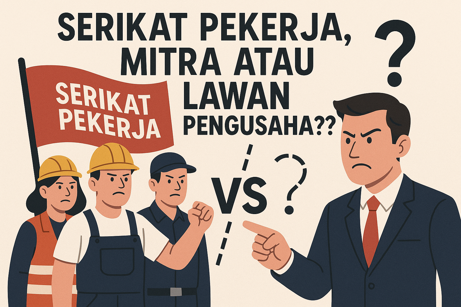 SERIKAT PEKERJA, MITRA ATAU LAWAN PENGUSAHA?? FILOSOFI TUGAS SERIKAT PEKERJA/SERIKAT BURUH